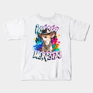 Imma Monsta! CHIUAUA | Whitee | by Asarteon Kids T-Shirt